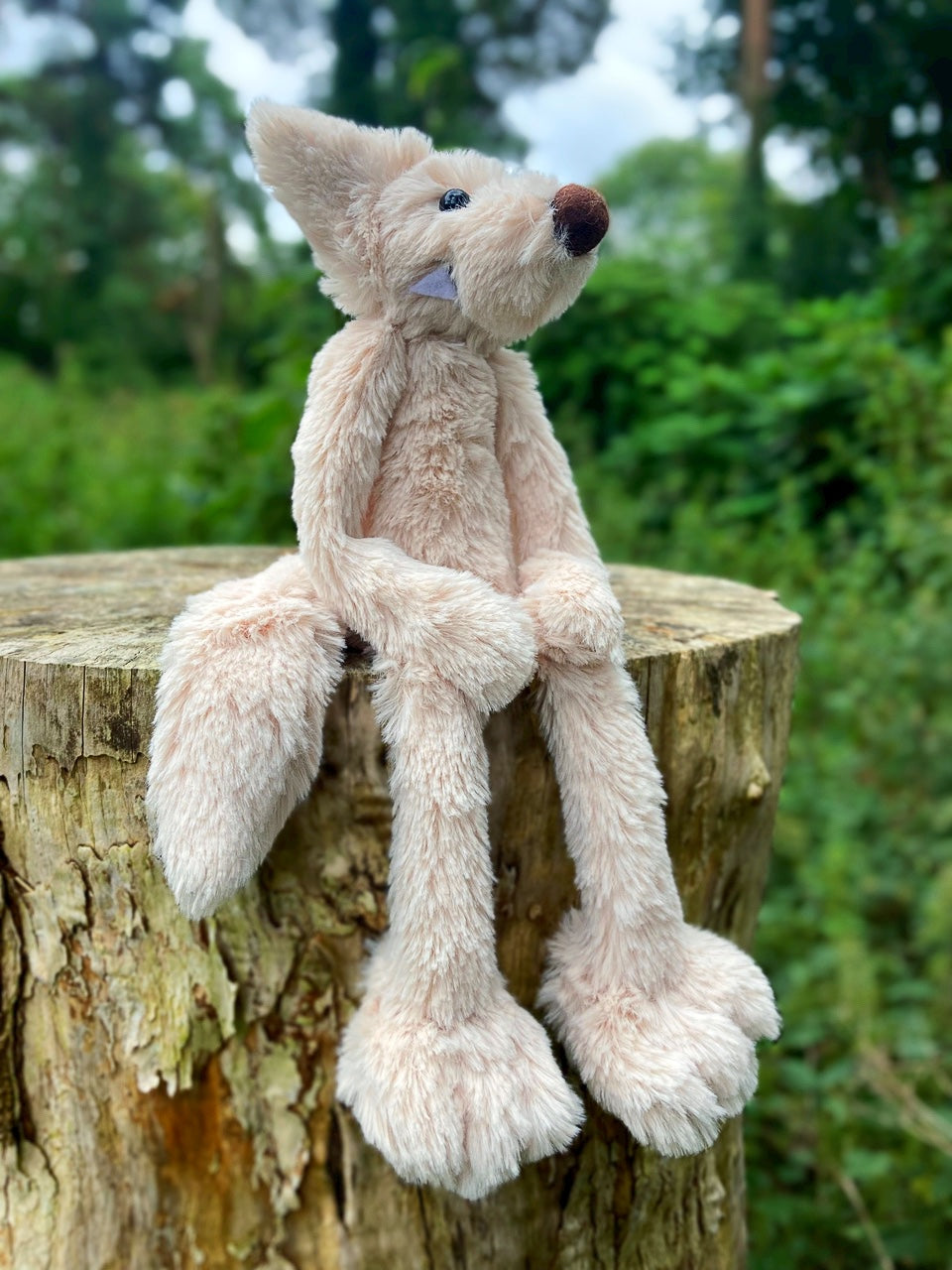BIGFOOT FOX (2) - Handmade Luxury Weighted Plush Fluffy Fox Doll