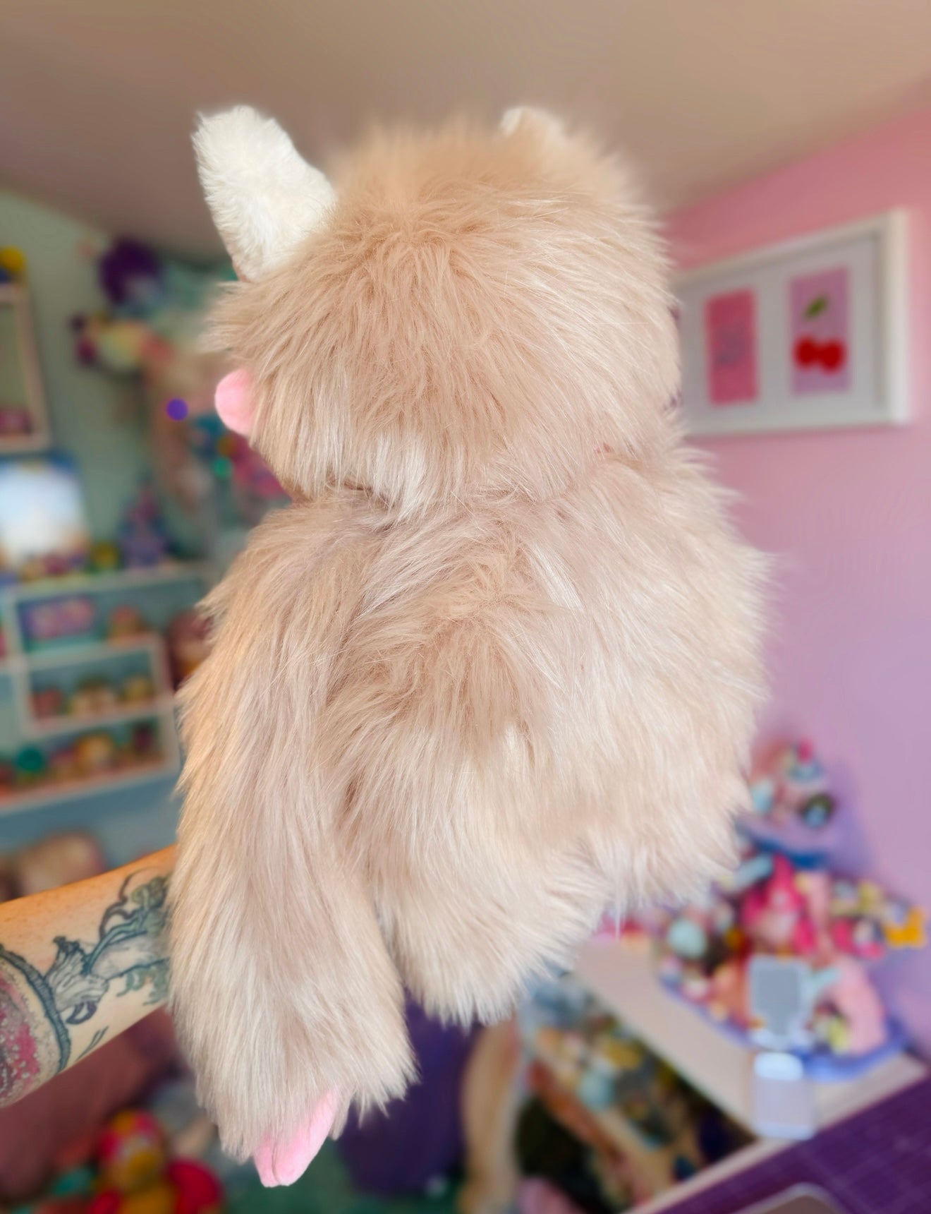 RESERVED LISTING- DO NOT BUY UNLESS YOU ARE THE INTENDED RECIPIENT. MEADOW TROLL - Handmade Luxury Weighted Pudgepuff Doll