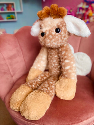 XL FERAL WOODLAND DEER - Handmade Luxury Weighted Plush Doll