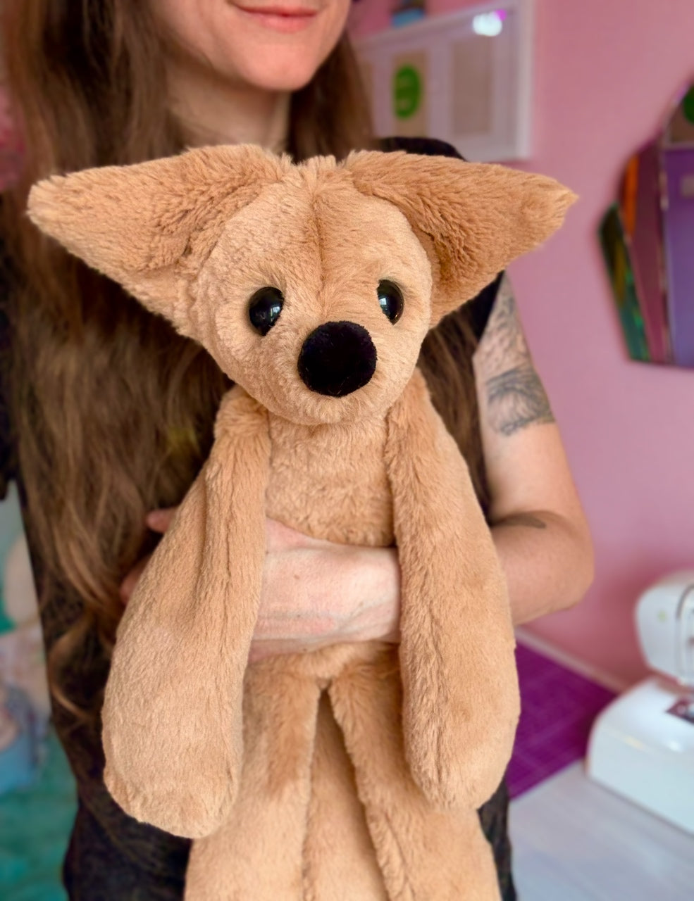 XL FUDGE FOX - Handmade Luxury Weighted Fox Doll