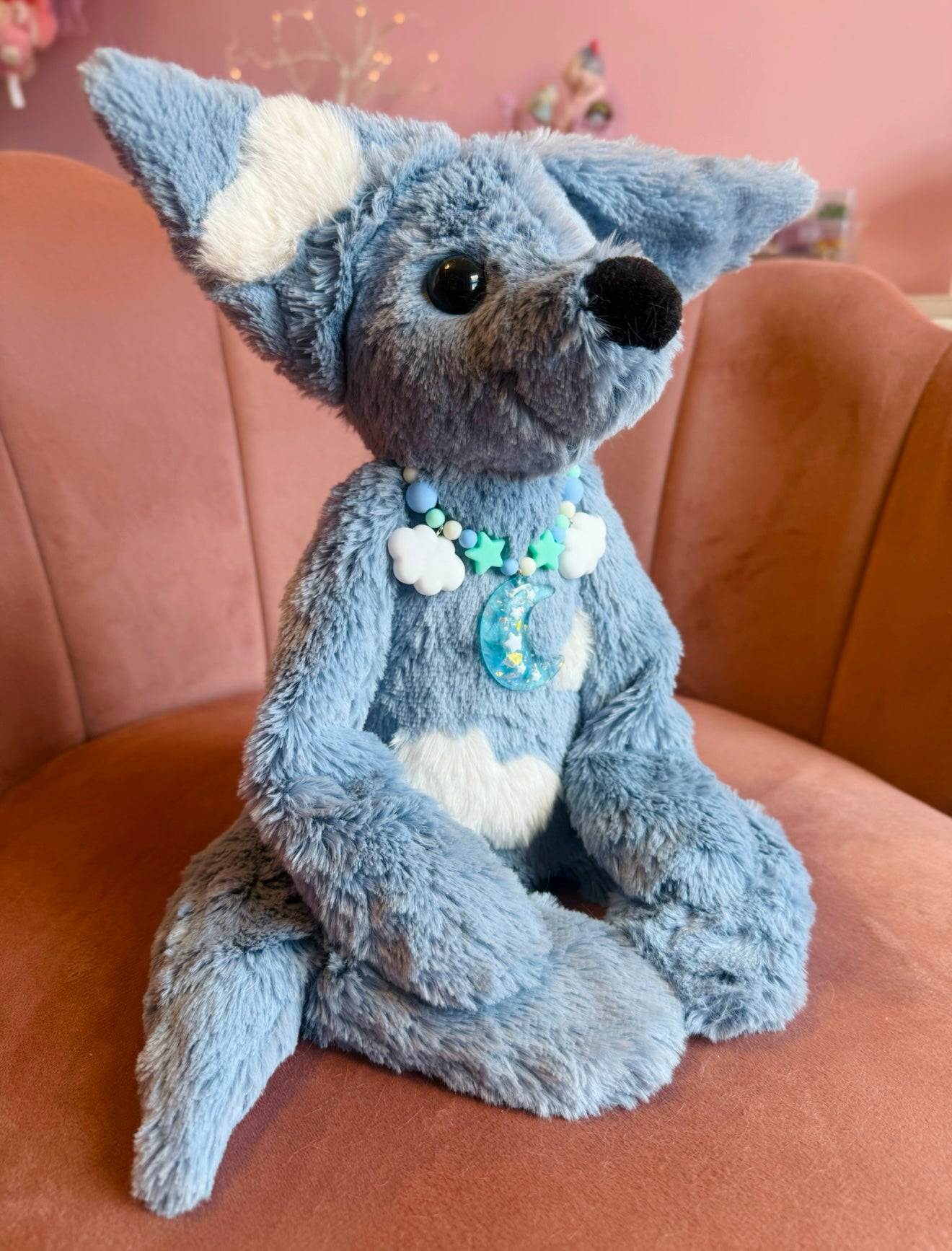 BIG CUMULO CLOUD FOX - Handmade Luxury Weighted Plush Fluffy Fox Doll