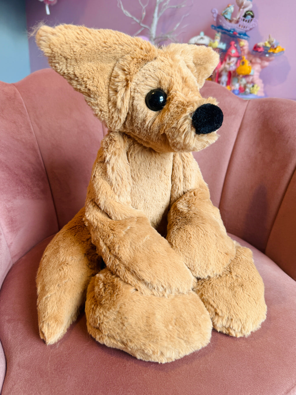 XL FUDGE FOX - Handmade Luxury Weighted Fox Doll