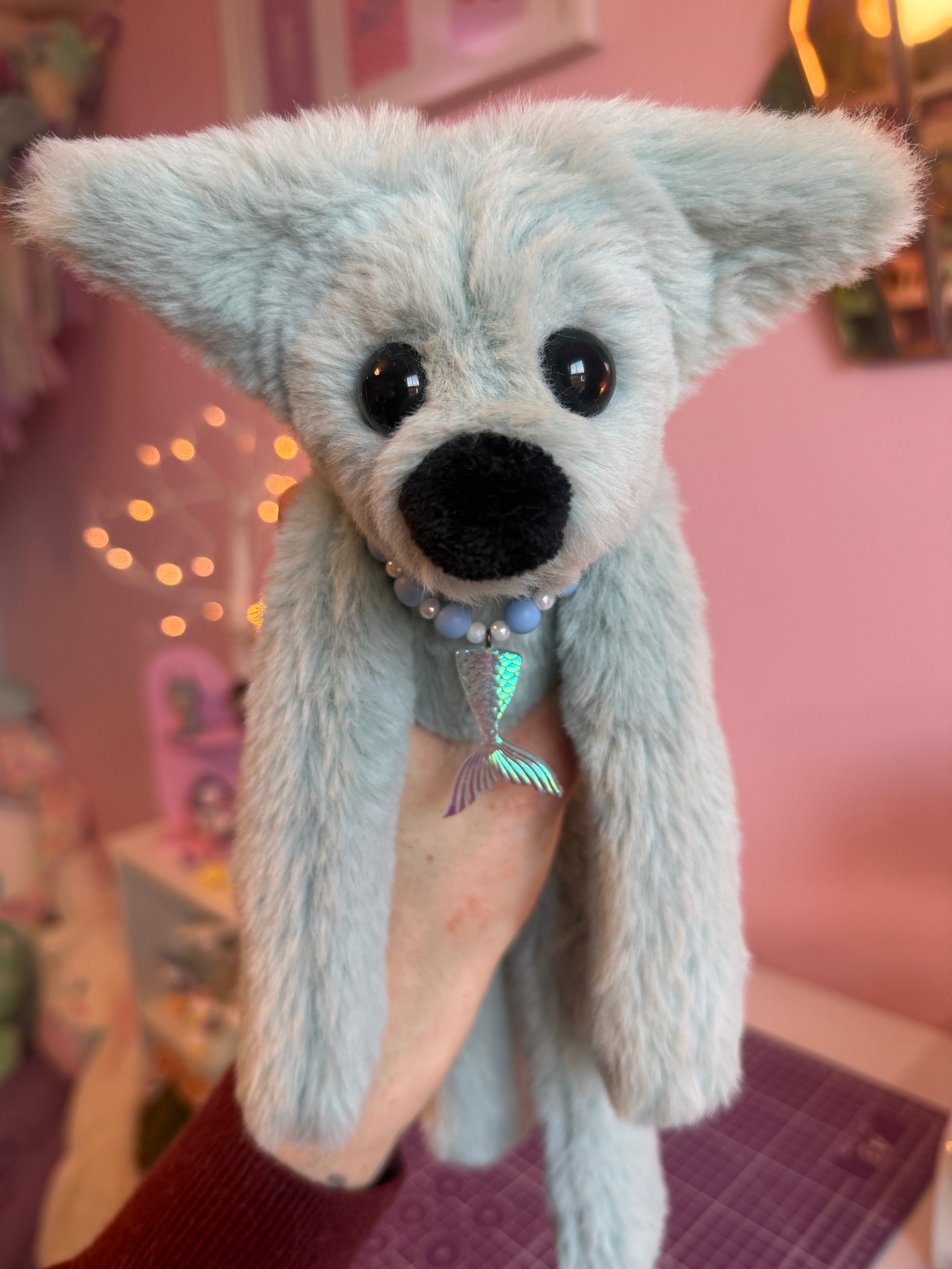 SEASPRAY FOX - Handmade Luxury Weighted Fox Doll