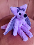 LAVENDER DRAGON FOX - Handmade Luxury Weighted Plush Fluffy Fox Doll