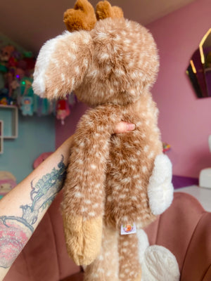 XL FERAL WOODLAND DEER - Handmade Luxury Weighted Plush Doll