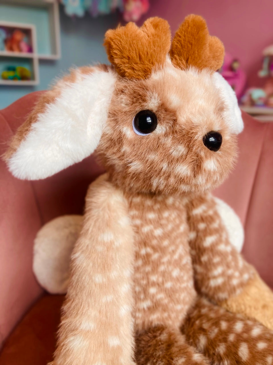 XL FERAL WOODLAND DEER - Handmade Luxury Weighted Plush Doll
