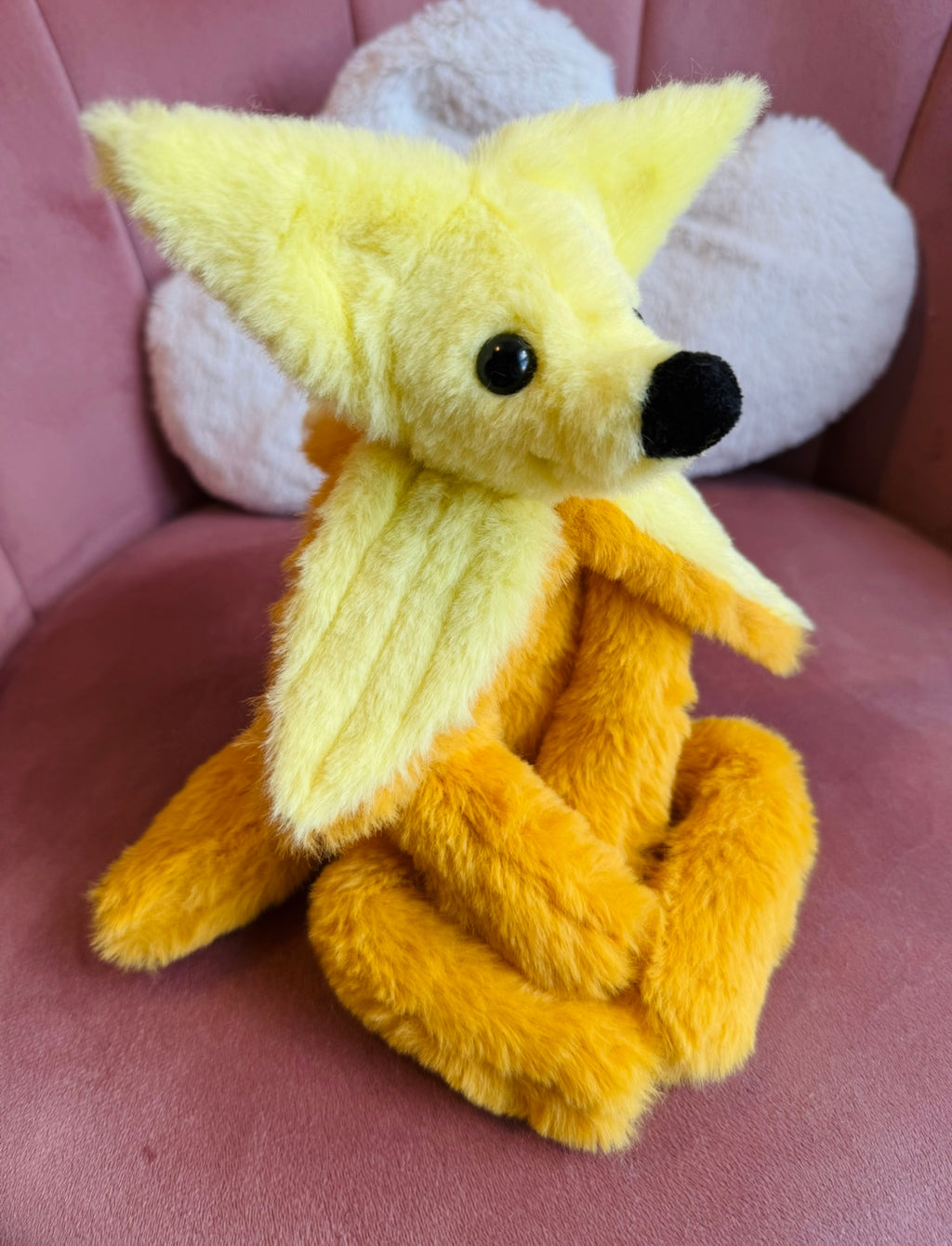 BANANA FOX - Handmade Luxury Weighted Fox Doll
