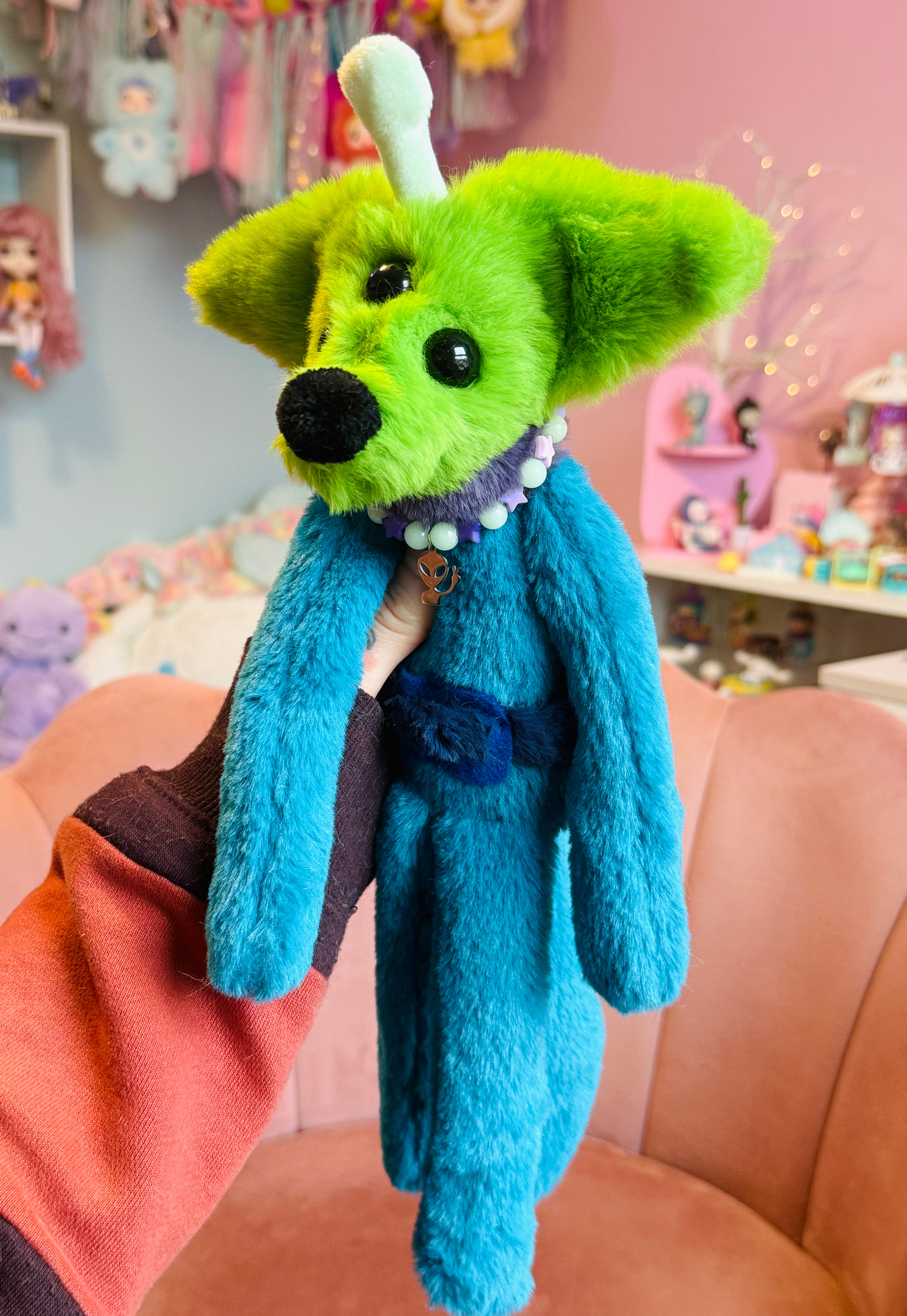 TOY STORY ALIEN FOX - Handmade Luxury Weighted Fox Doll