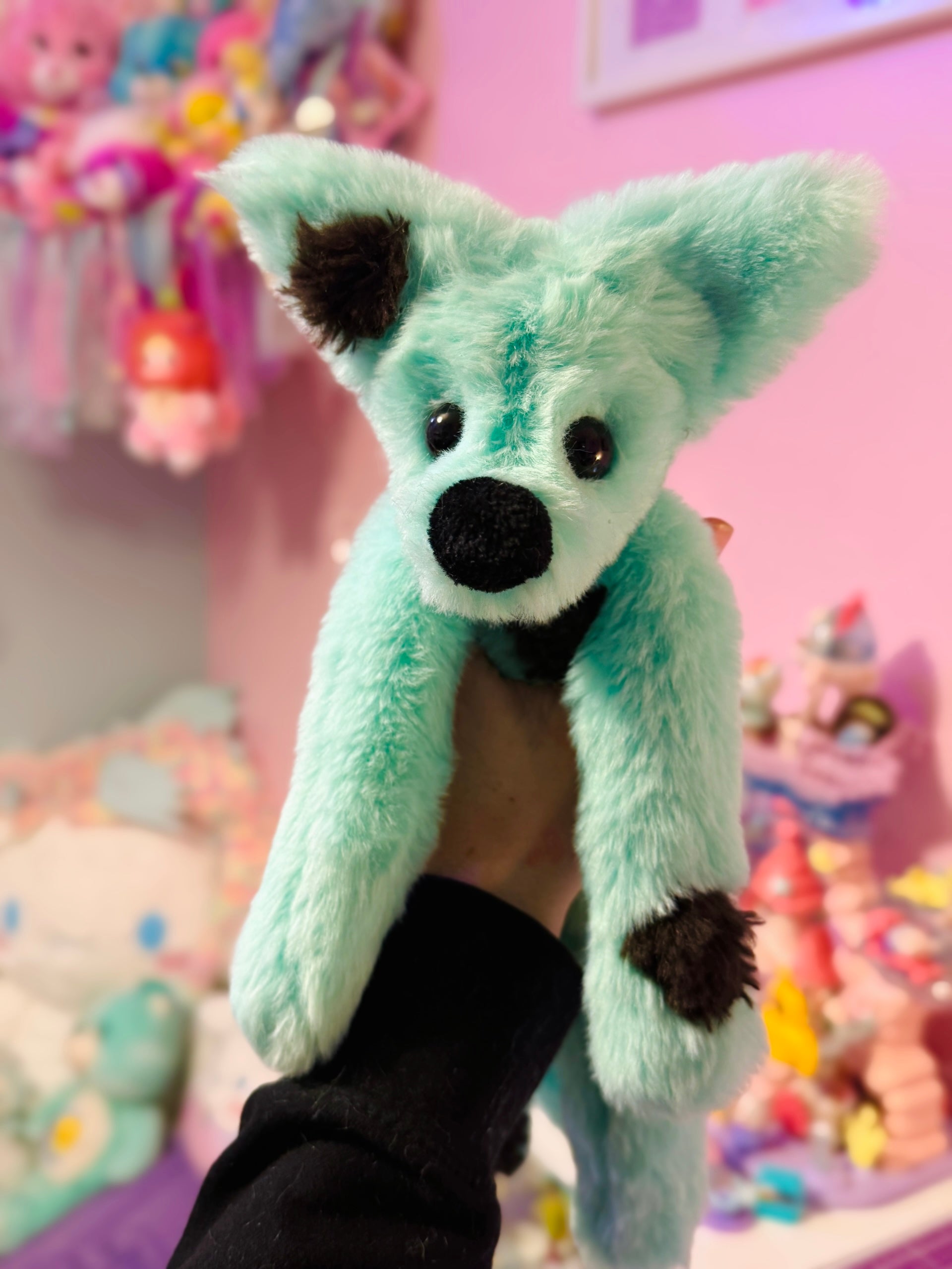 MINT CHOC CHIP FOX - Handmade Luxury Weighted Fox Doll