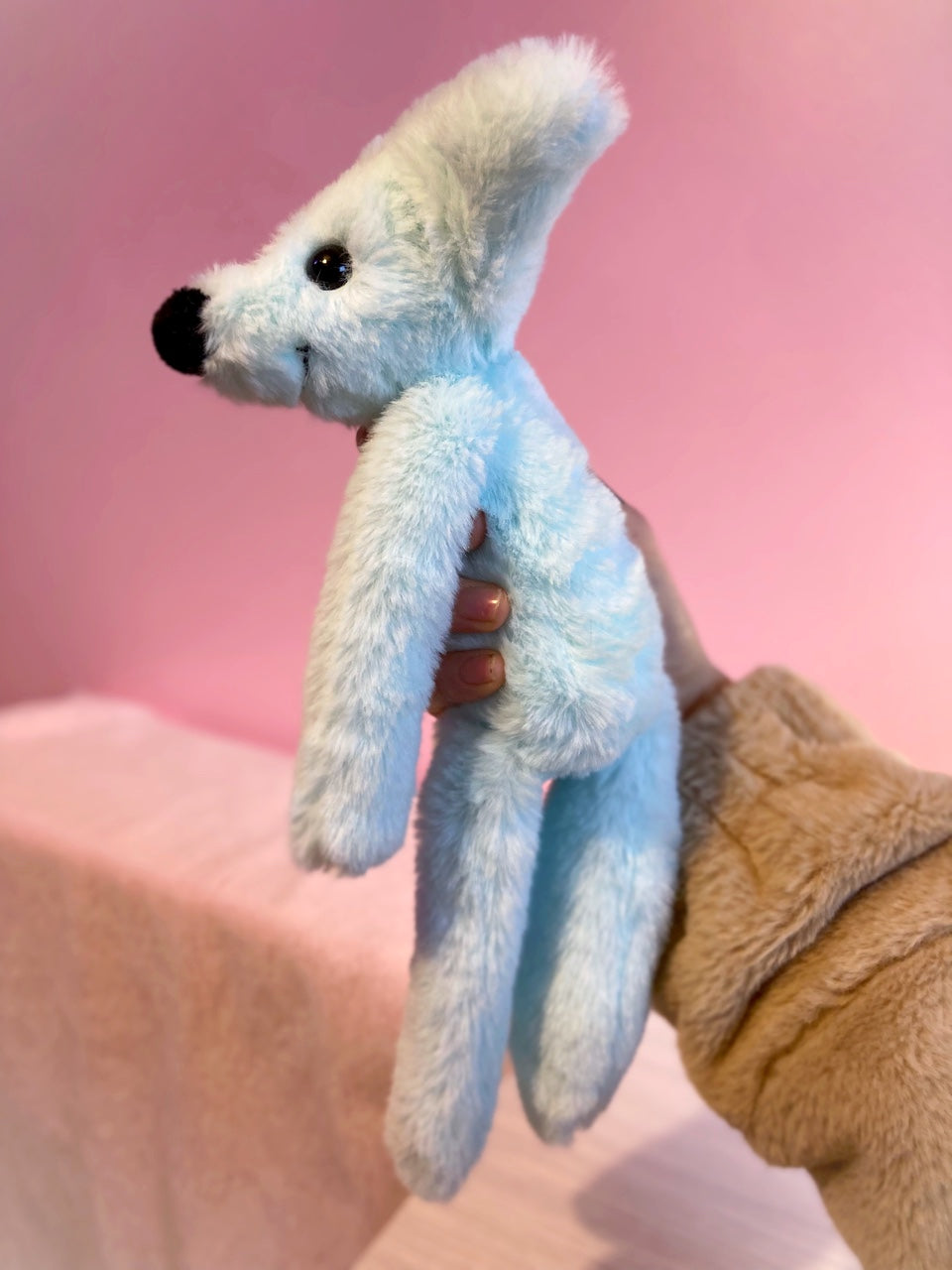 FROST FOX - Handmade Luxury Weighted Plush Fluffy Fox Doll