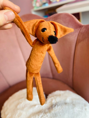 TINY RED FOX - Mini Handmade Luxury Weighted Fox Doll