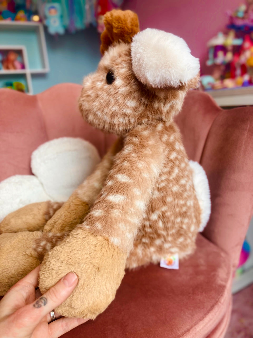 XL FERAL WOODLAND DEER - Handmade Luxury Weighted Plush Doll