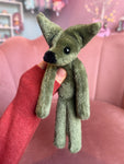 TINY HUNTER FOX - Handmade Luxury Weighted Fox Doll