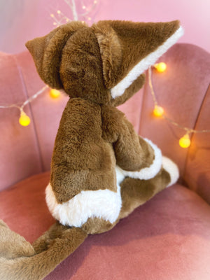 XL GINGERBREAD FOX - Handmade Luxury Weighted Plush Fluffy Fox Doll