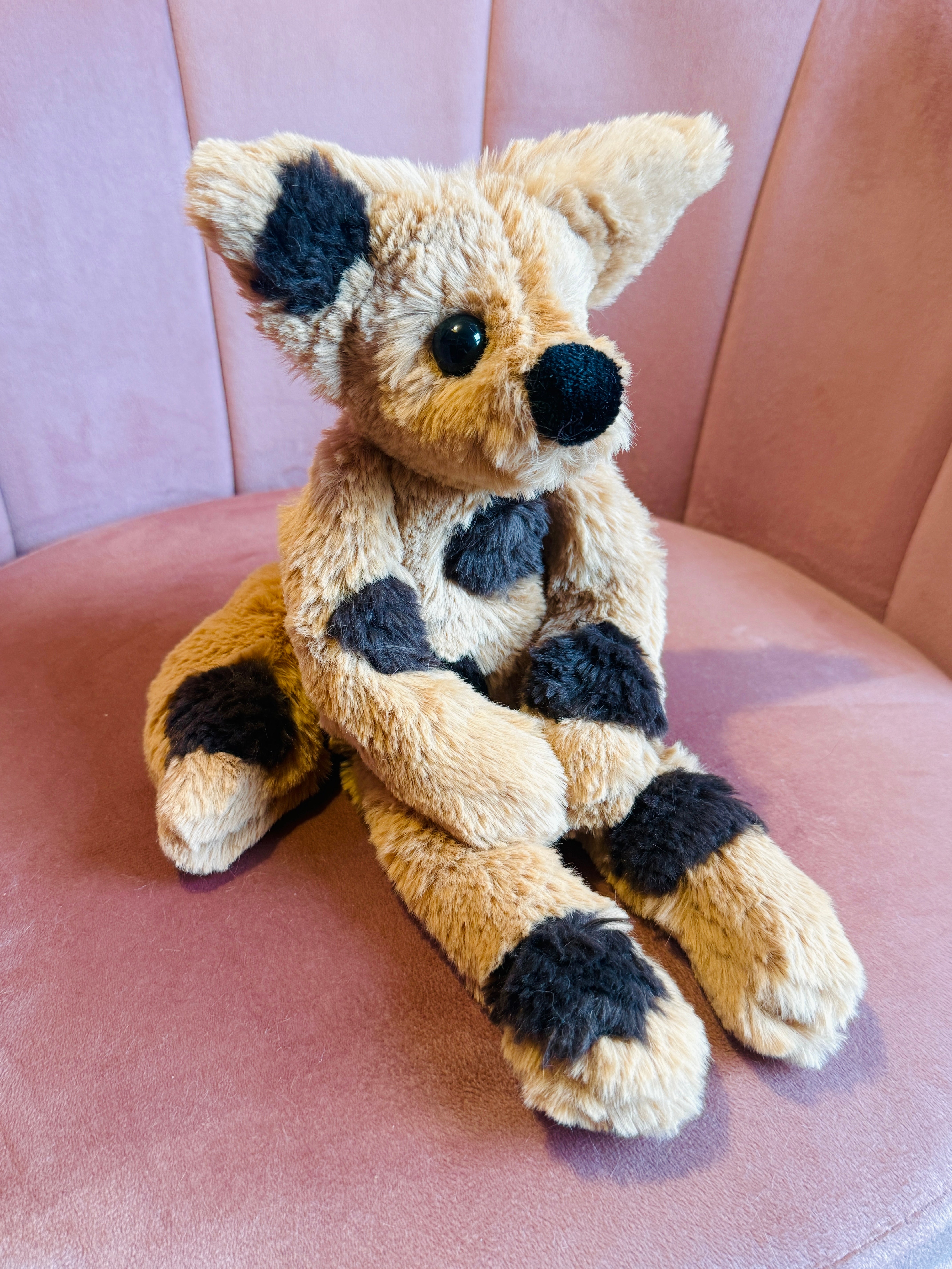 CHOC CHIP COOKIE FOX - Handmade Luxury Weighted Fox Doll