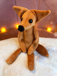 TINY RED FOX - Mini Handmade Luxury Weighted Fox Doll