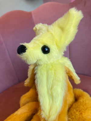 BANANA FOX - Handmade Luxury Weighted Fox Doll