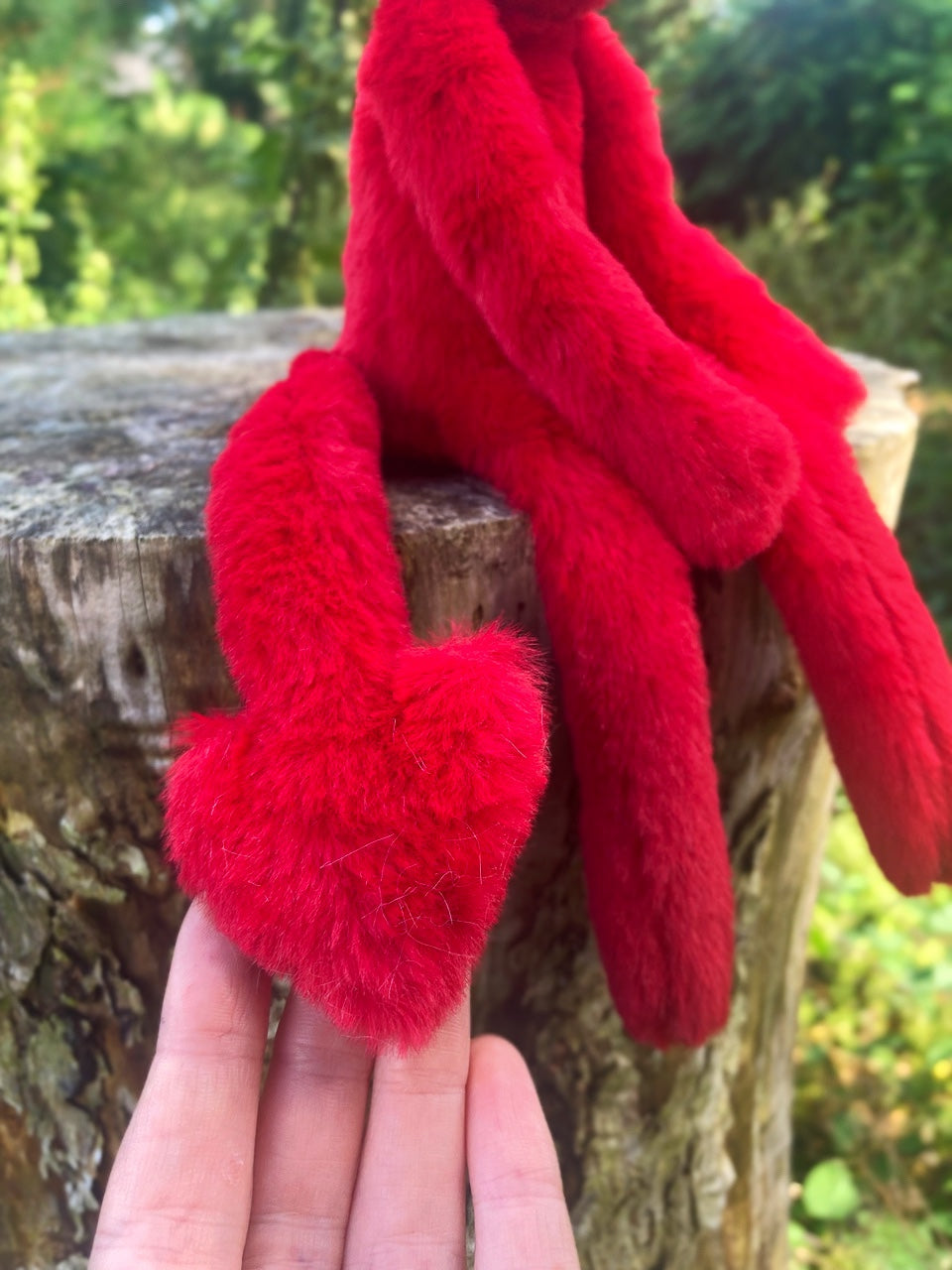 DEVIL FOX - Handmade Luxury Weighted Plush Fluffy Fox Doll