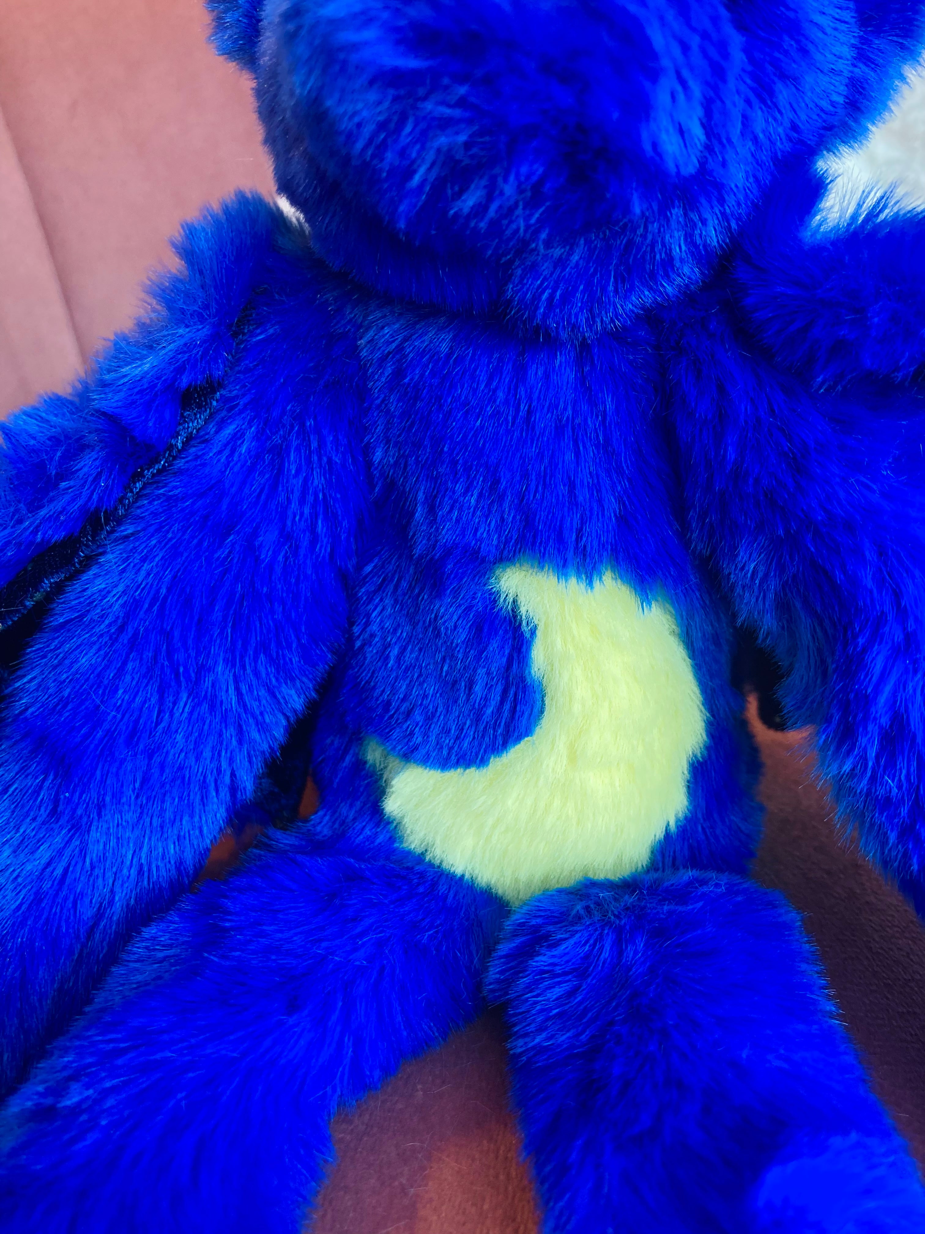MIDNIGHT DRAGON FOX - Handmade Luxury Weighted Plush Fluffy Fox Doll