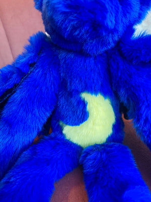 MIDNIGHT DRAGON FOX - Handmade Luxury Weighted Plush Fluffy Fox Doll