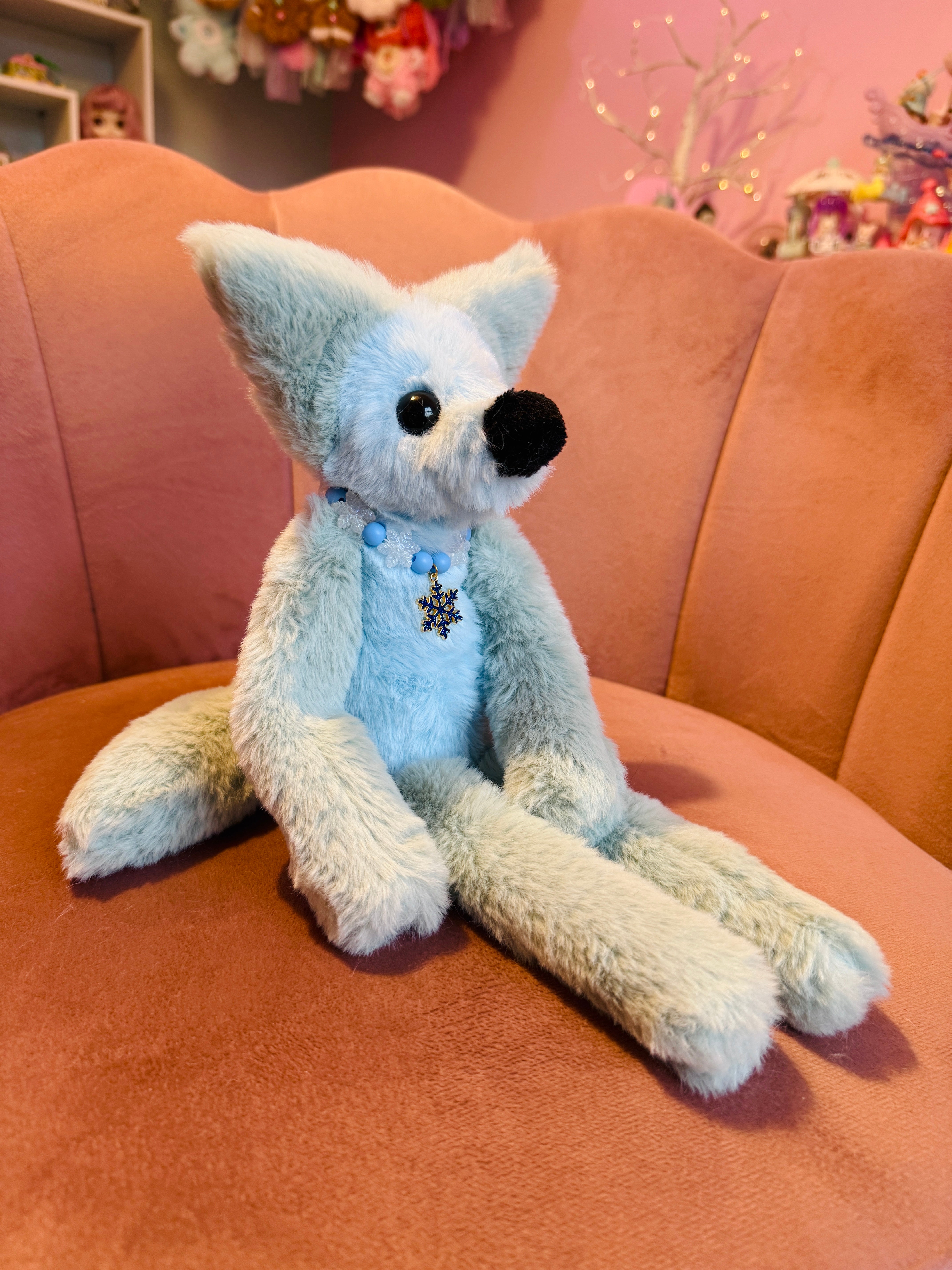 FROST FOX - Handmade Luxury Weighted Fox Doll