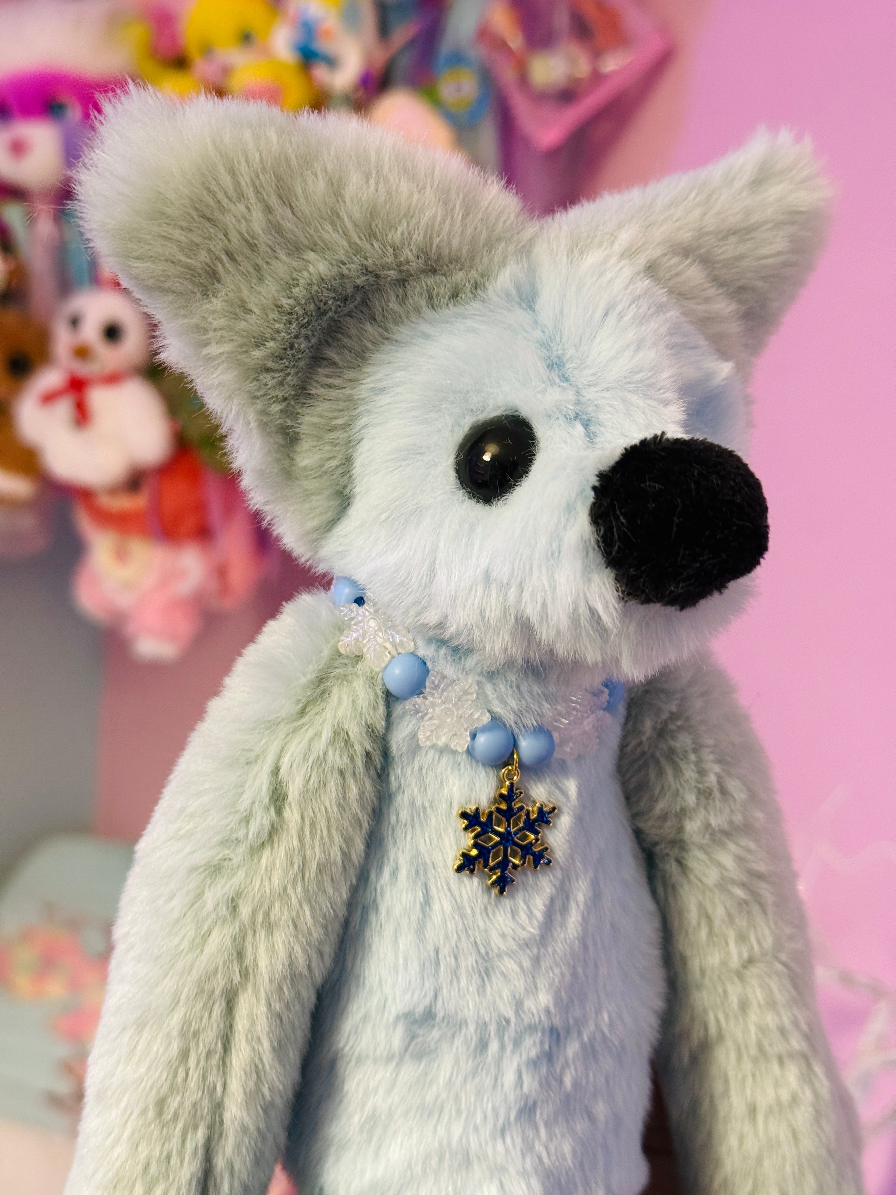 FROST FOX - Handmade Luxury Weighted Fox Doll