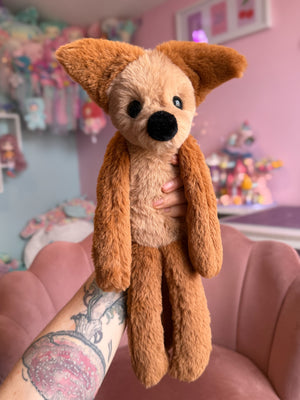 LATTE FOX - Handmade Luxury Weighted Plush Fluffy Fox Doll