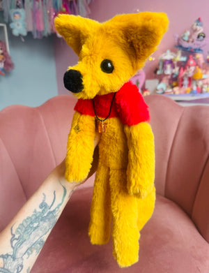 WINNIE THE POOH FOX (A) - Handmade Luxury Weighted Plush Fluffy Fox Doll