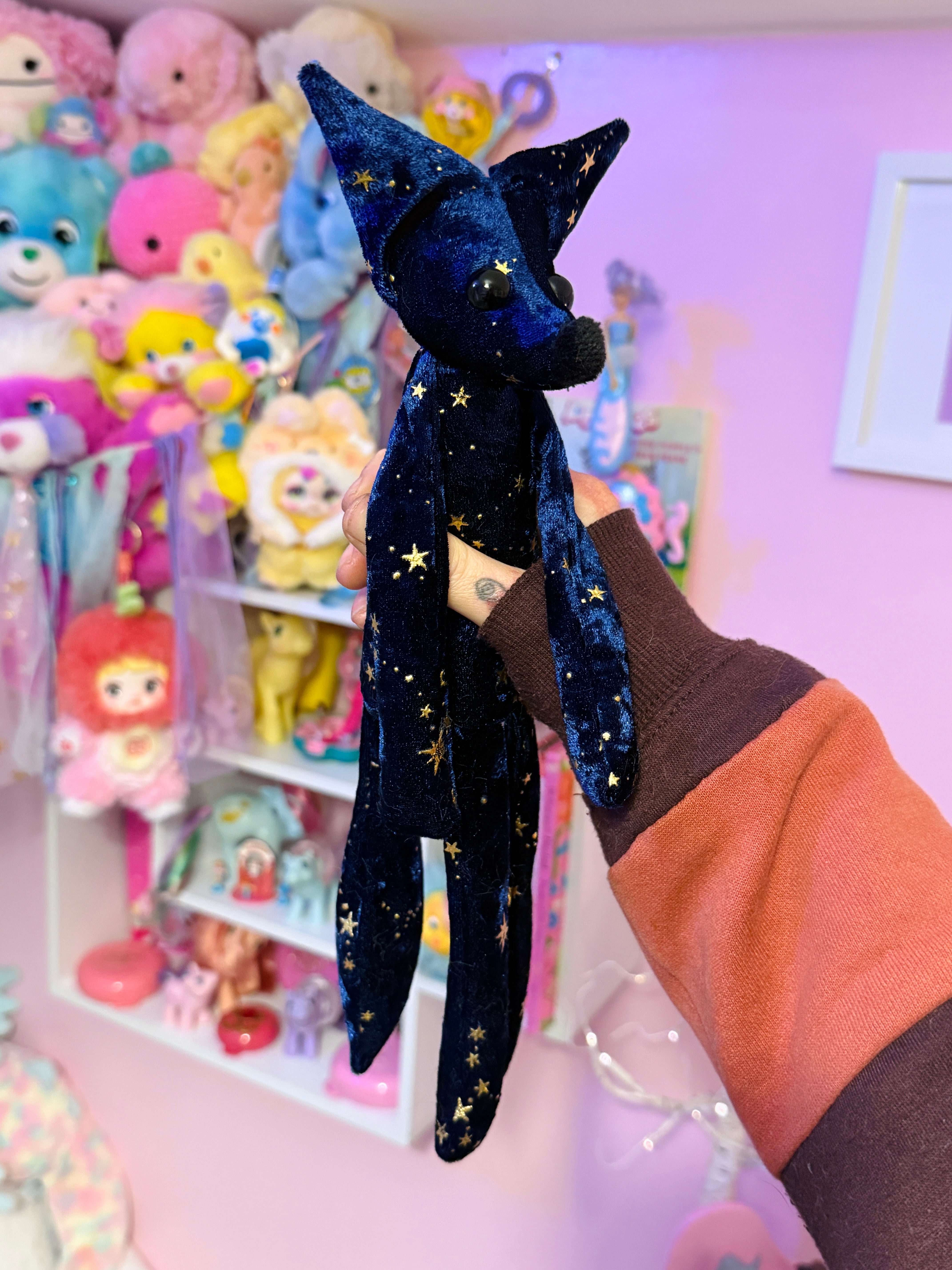 NEBULA FOX - Handmade Luxury Weighted Fox Doll