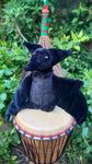 *RESERVED*🦇Pip the Flying Fox🦇- OOAK Handmade Weighted Plush Bat Comfort Creature