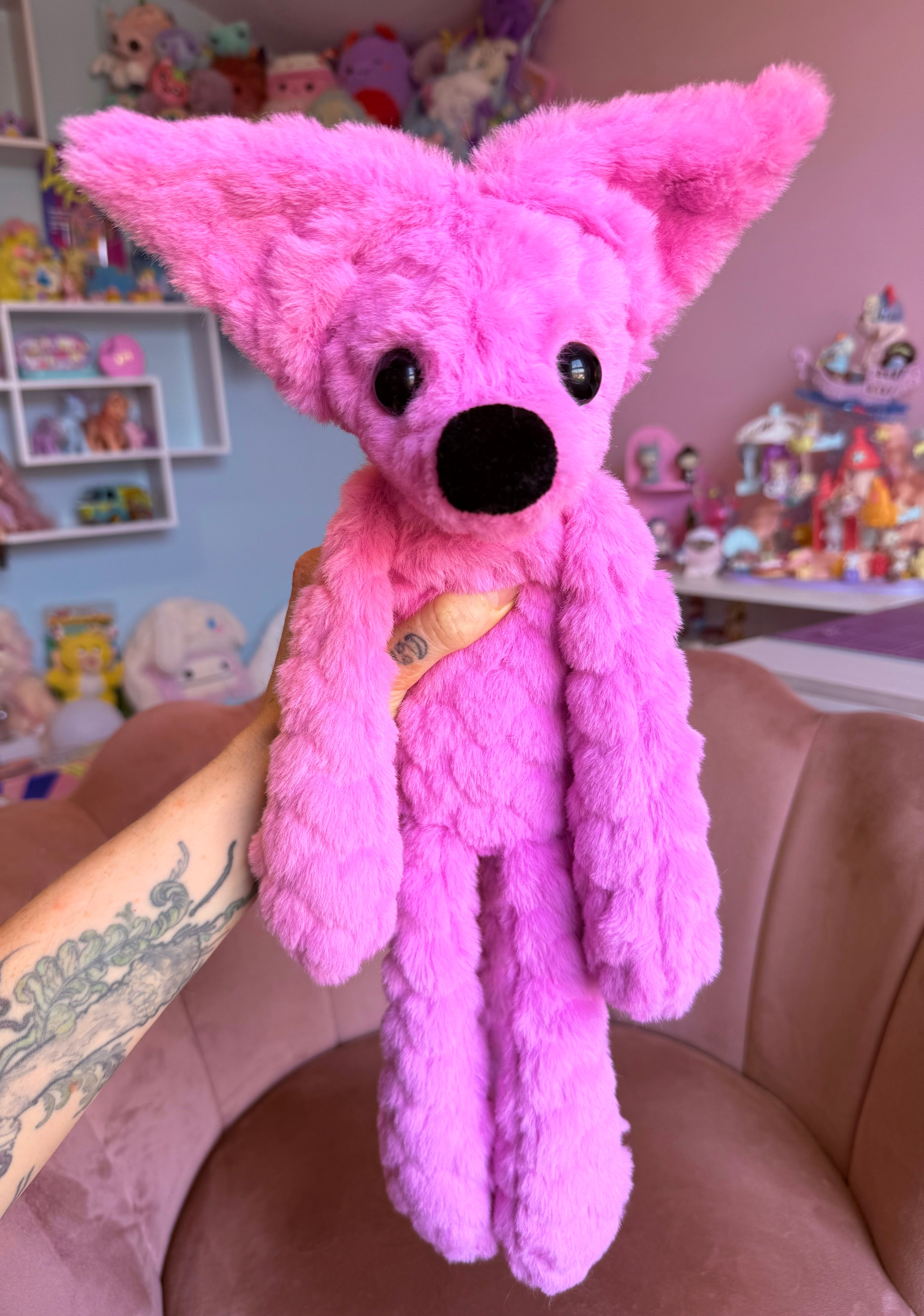 SWEETHEART FOX - Handmade Luxury Weighted Fox Doll