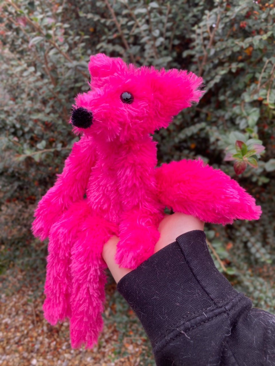 “PEONY” BARBIE FOX - Handmade Luxury Weighted Plush Fluffy Fox Doll