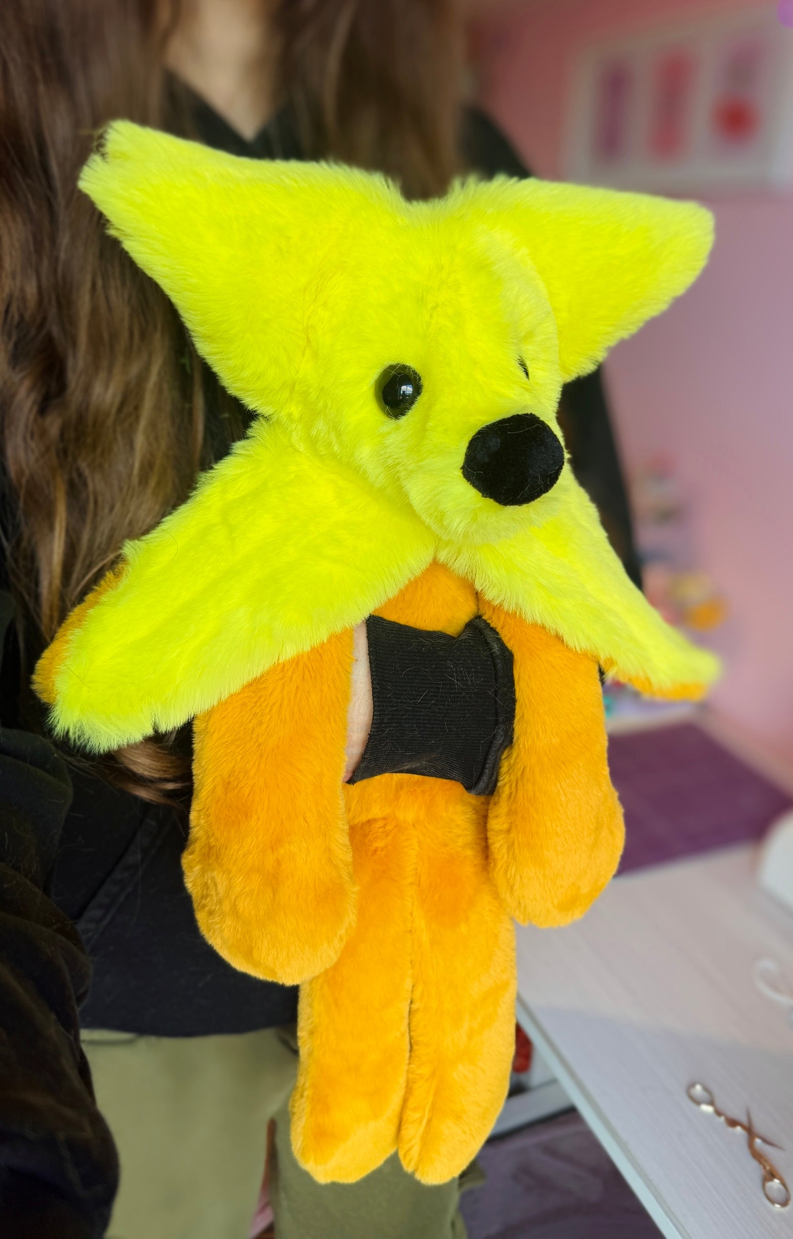 XL BANANA FOX - Handmade Luxury Weighted Fox Doll