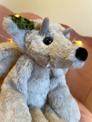 XL GARGOYLE FOX - Handmade Luxury Weighted Plush Fluffy Fox Doll