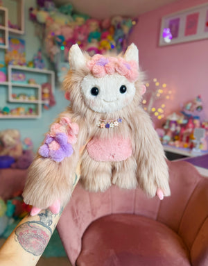 RESERVED LISTING- DO NOT BUY UNLESS YOU ARE THE INTENDED RECIPIENT. MEADOW TROLL - Handmade Luxury Weighted Pudgepuff Doll
