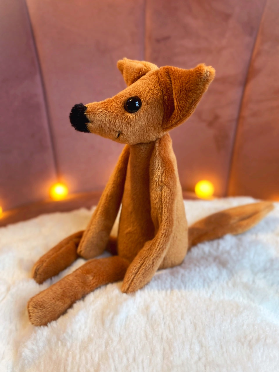 TINY RED FOX - Mini Handmade Luxury Weighted Fox Doll
