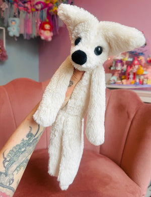 ARCTIC FOX - Handmade Luxury Weighted Plush Fluffy Fox Doll