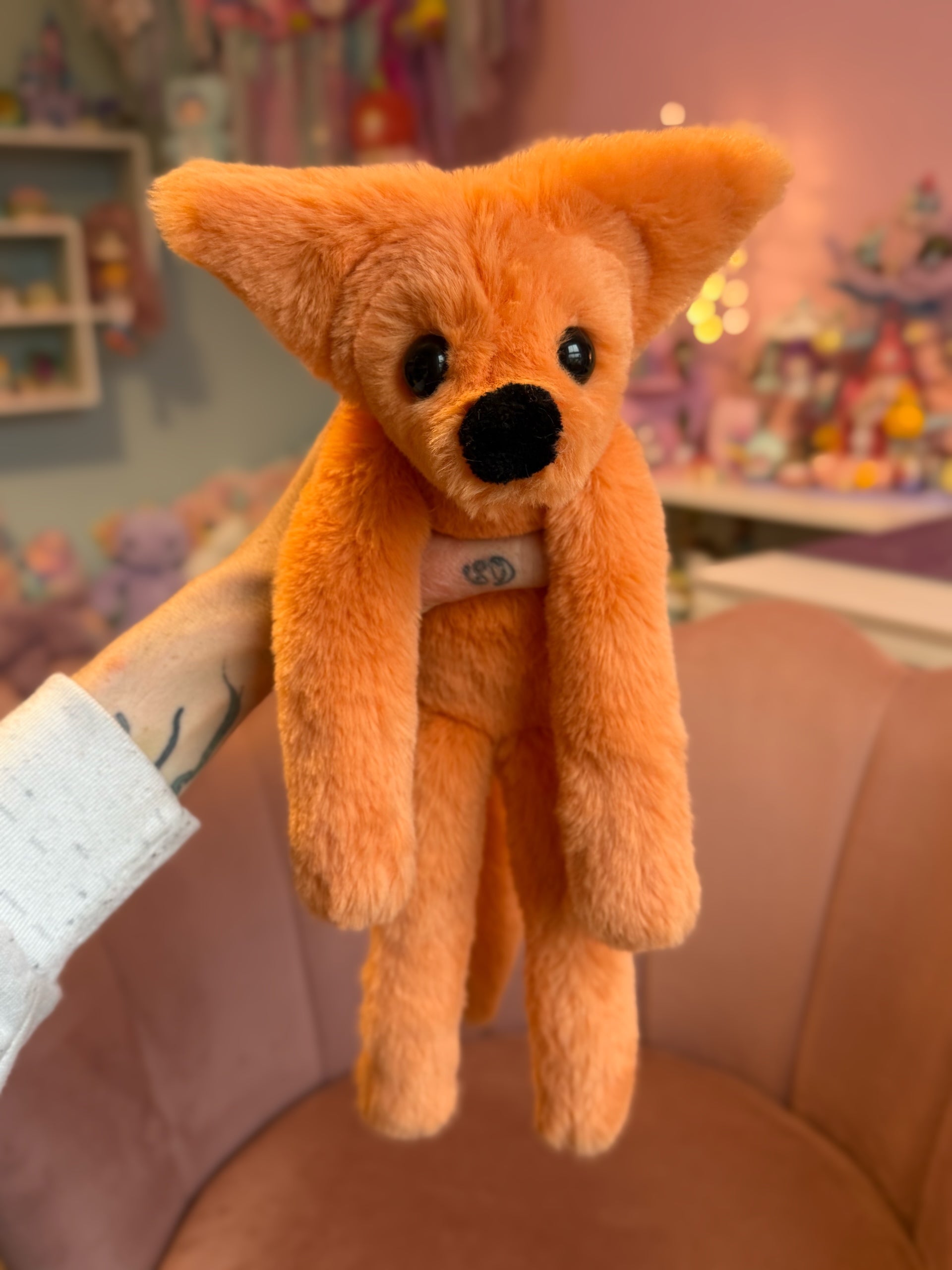 ORANGE FOX - Handmade Luxury Weighted Fox Doll