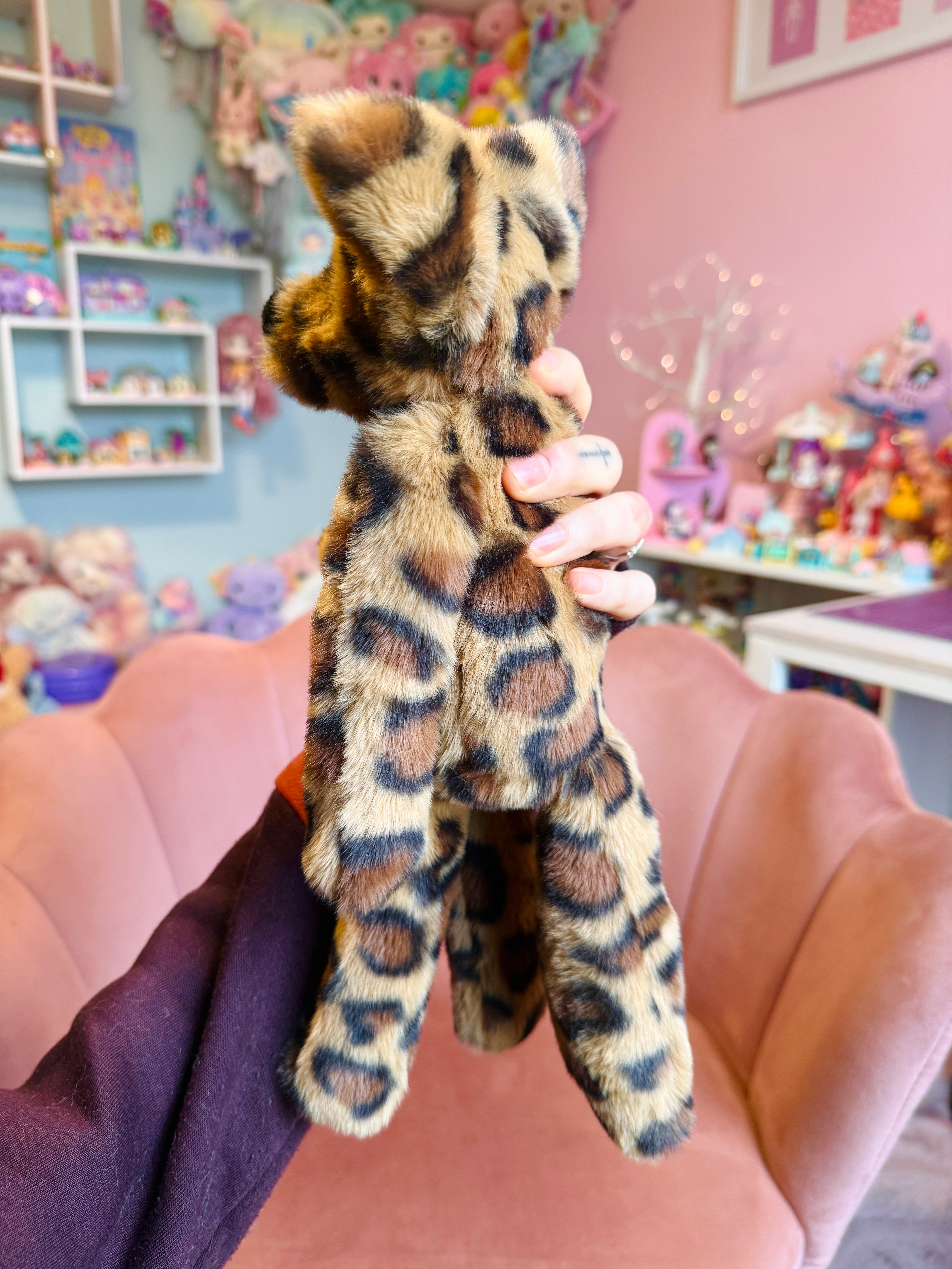 LEOPARD FOX - Handmade Luxury Weighted Fox Doll