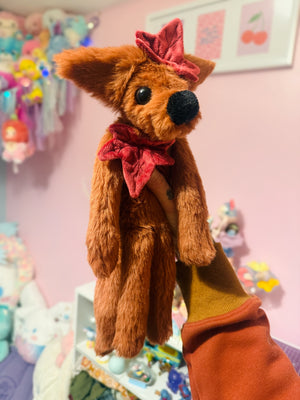 MAPLE FOX - Handmade Luxury Weighted Fox Doll