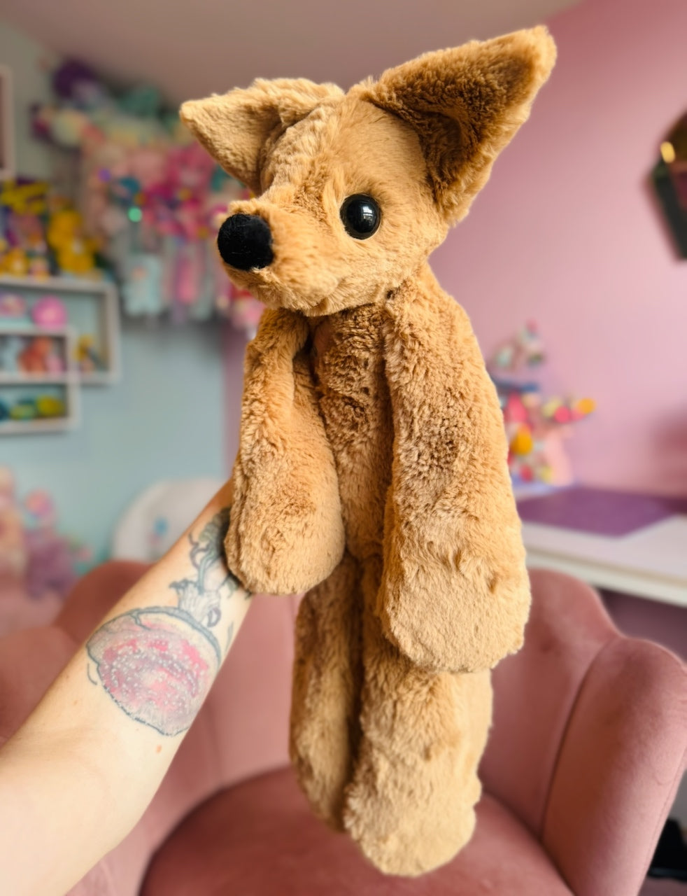 XL FUDGE FOX - Handmade Luxury Weighted Fox Doll