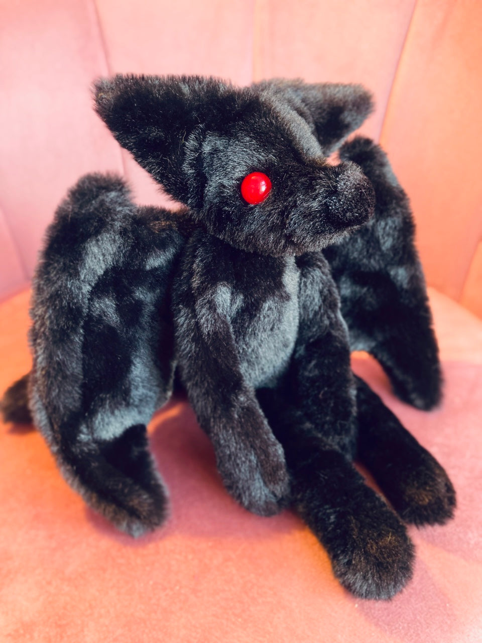 MOTHMAN FOX - Handmade Luxury Weighted Plush Fluffy Fox Doll