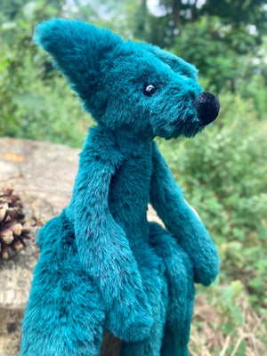 FOREST FOX (A) - Handmade Luxury Weighted Plush Fluffy Fox Doll