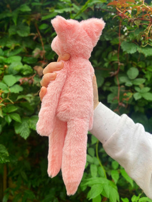 HOPEFUL HEART FOX - Handmade Luxury Weighted Plush Fluffy Fox Doll