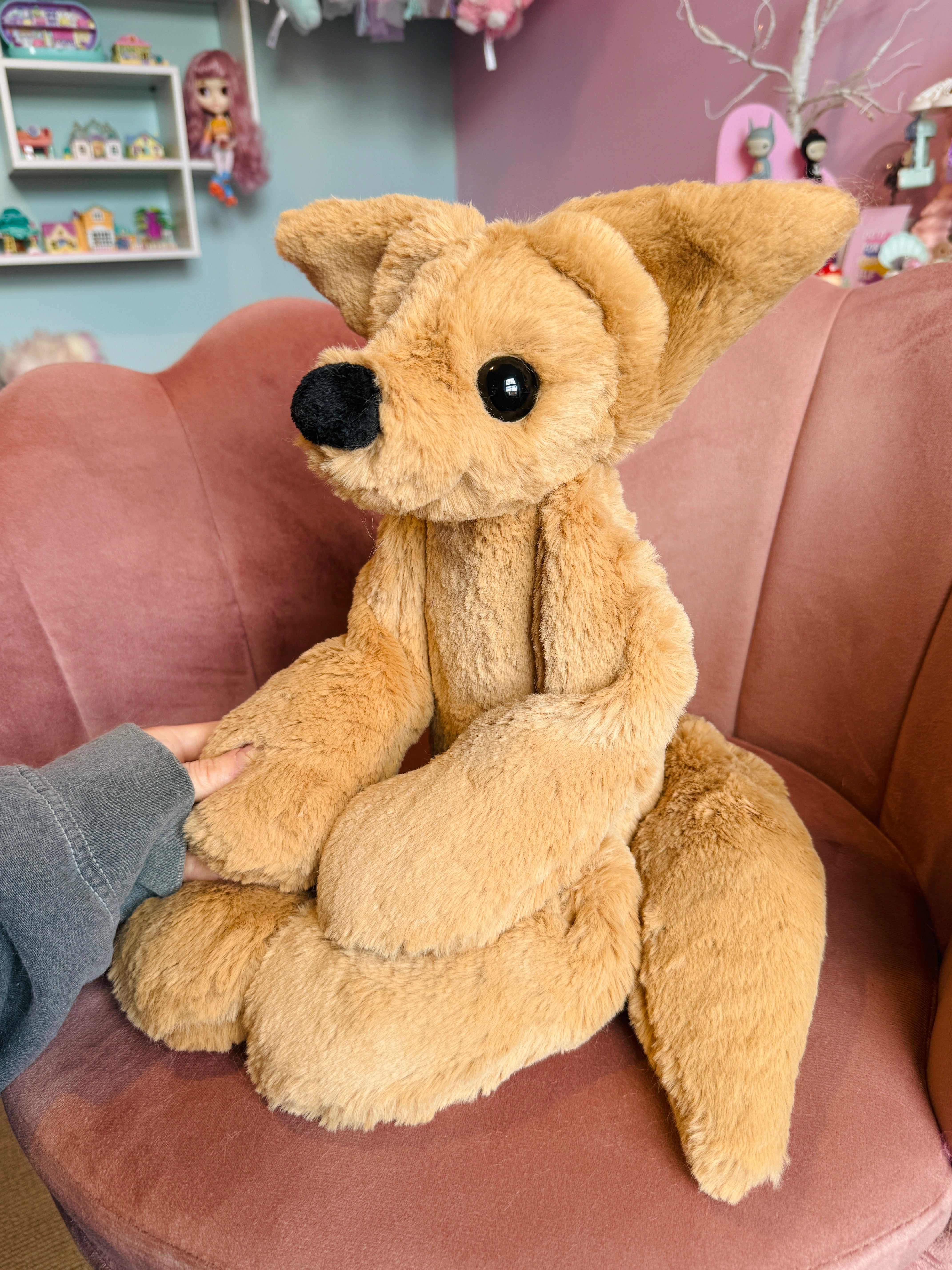 XL FUDGE FOX - Handmade Luxury Weighted Fox Doll