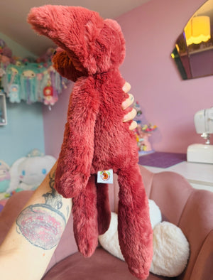 BIG RUBY FOX - Handmade Luxury Weighted Plush Doll