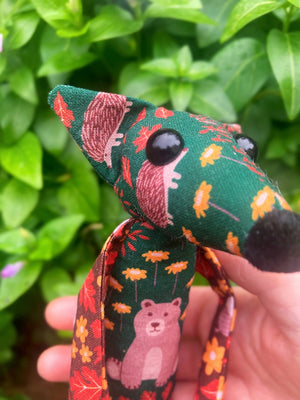 “WOODLAND FRIENDS” FOX CUB - Handmade Weighted Cotton Fox Doll
