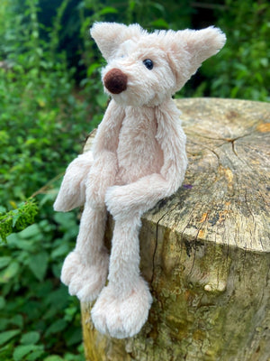 BIGFOOT FOX (2) - Handmade Luxury Weighted Plush Fluffy Fox Doll