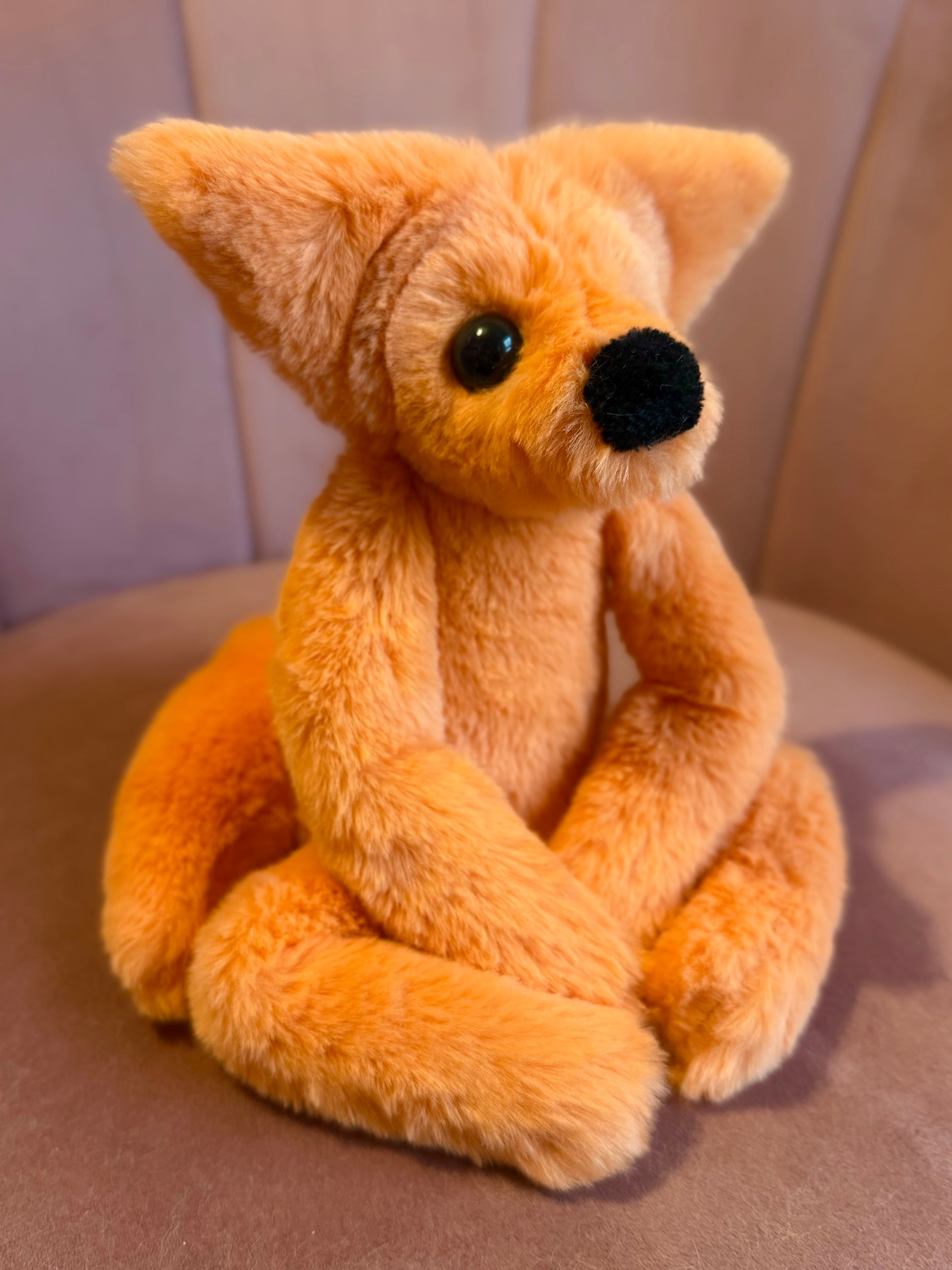ORANGE FOX - Handmade Luxury Weighted Fox Doll