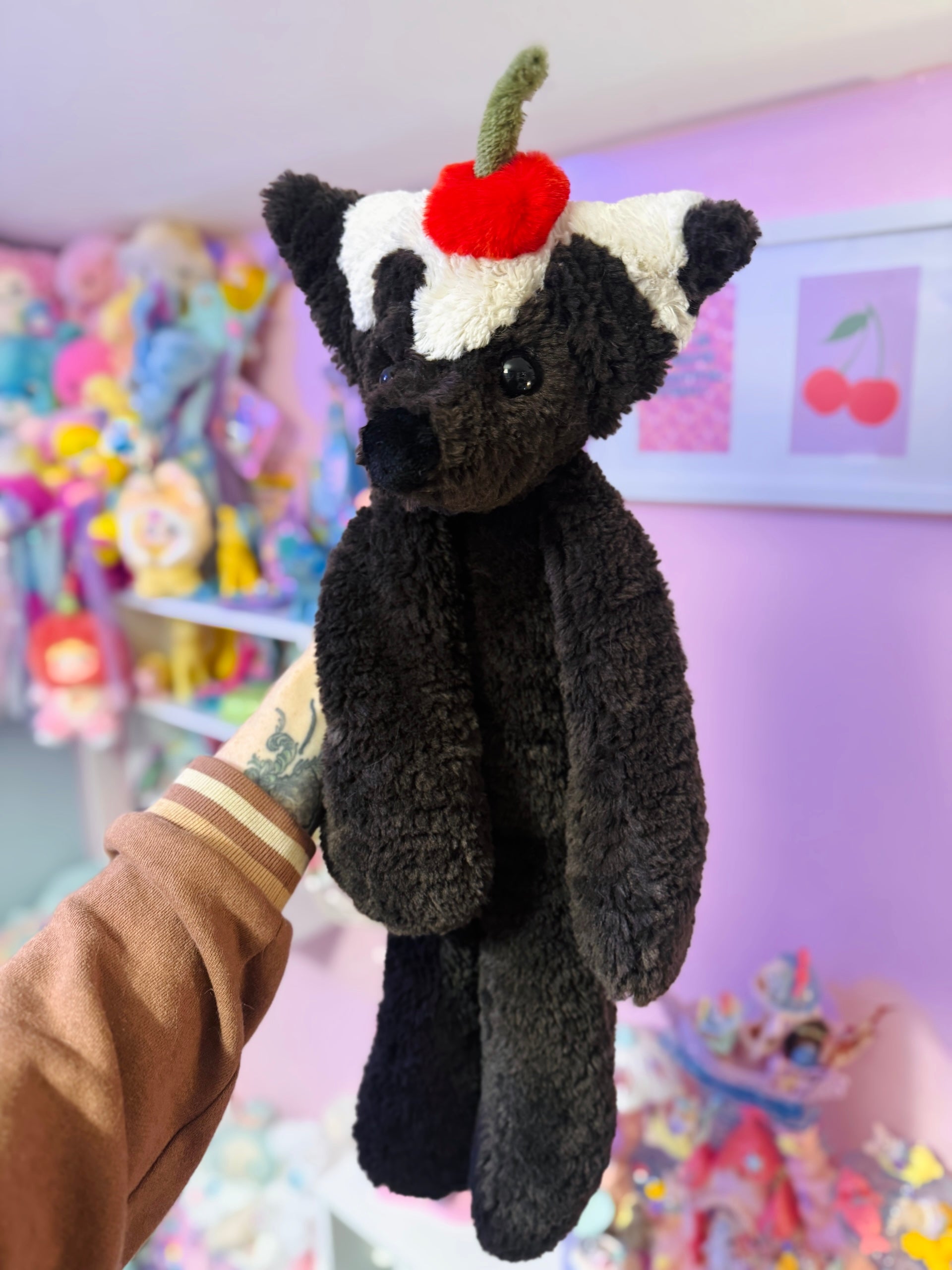 XL CHOCOLATE SUNDAE FOX - Handmade Luxury Weighted Plush Doll